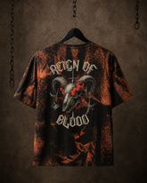 Reign of Blood - Red Faded T-Shirt (220GSM)
