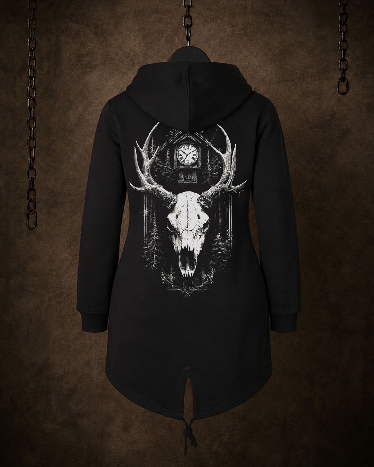 Hirschschädel - Damen Sweatparka (300GSM)