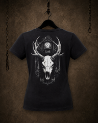 Hirschschädel - Heavy Damen T-Shirt (190GSM)