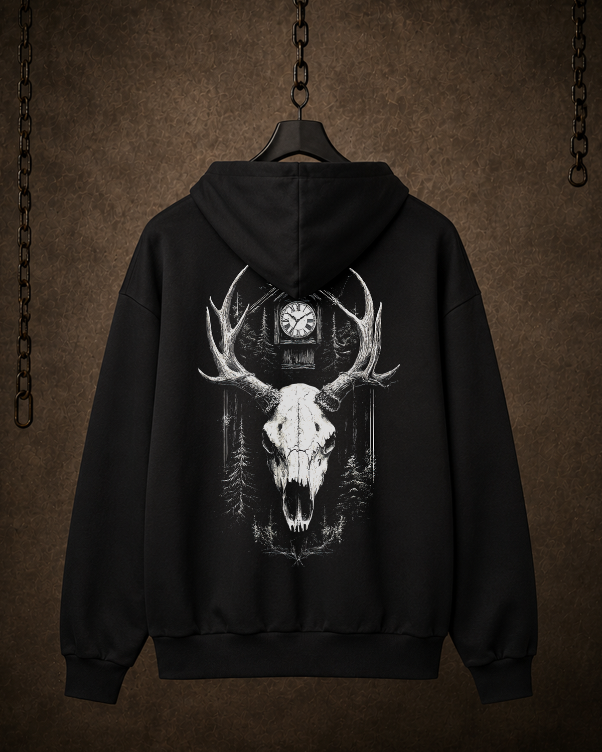 Hirschschädel - Heavy Zip Hoodie (350GSM)