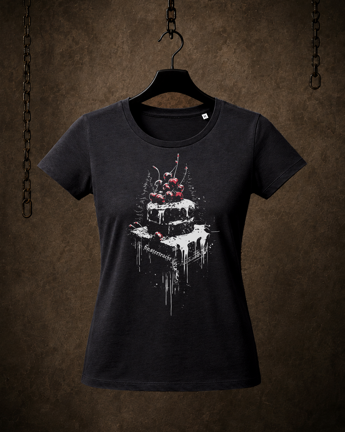 Kirschtorte - Basic Damen T-Shirt (190GSM)