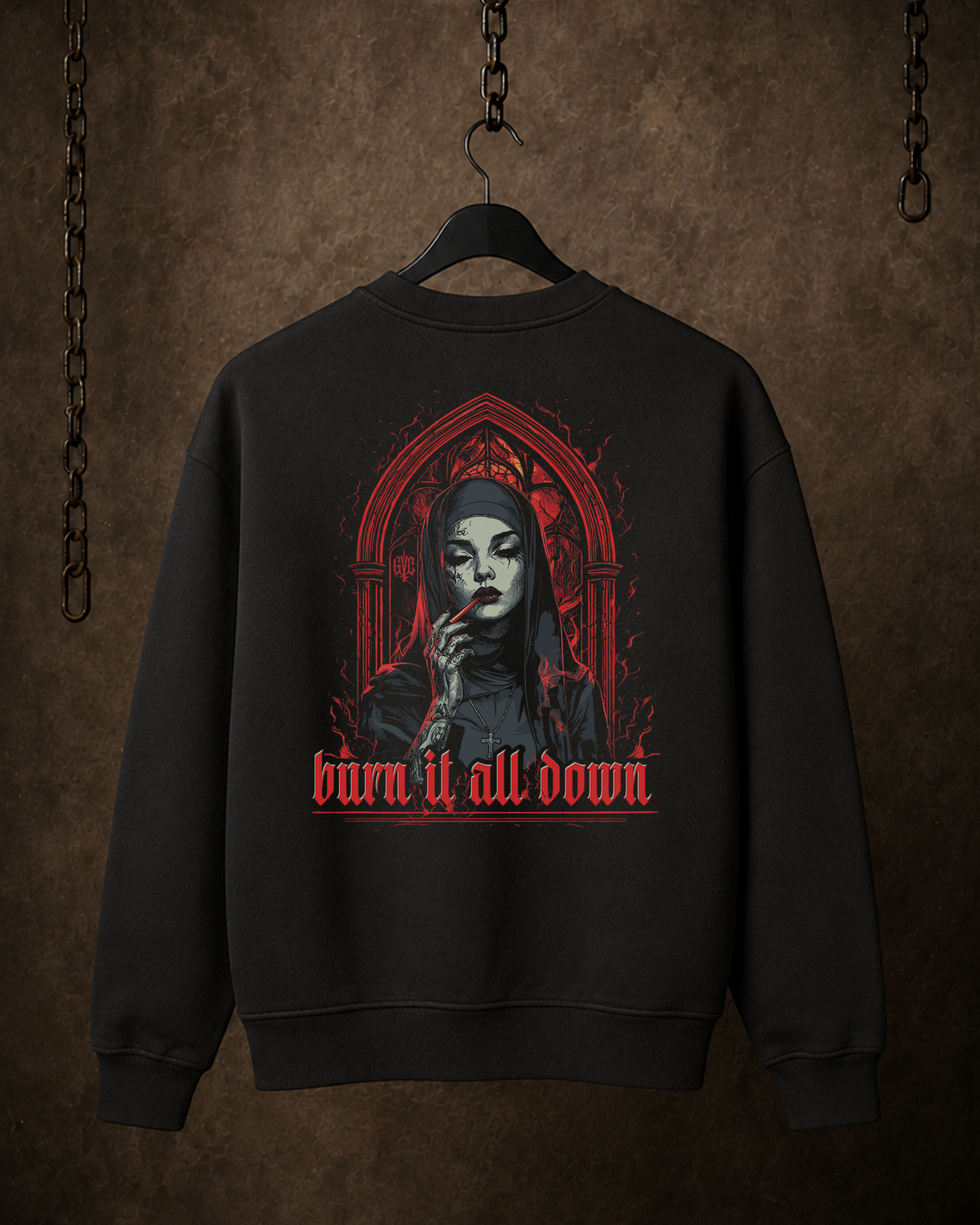 Burn it all Down - Heavy Sweatshirt (350GSM)