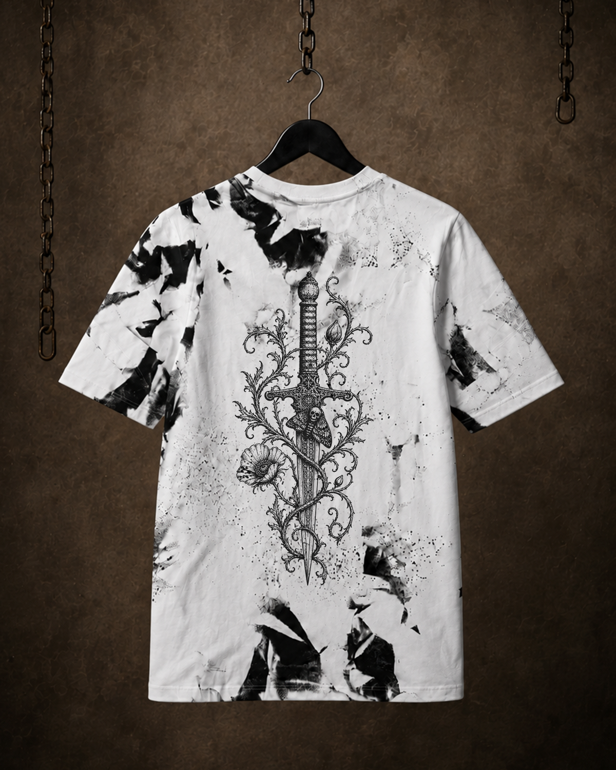 Dagger of Blossoms - Marble T-Shirt (220GSM)