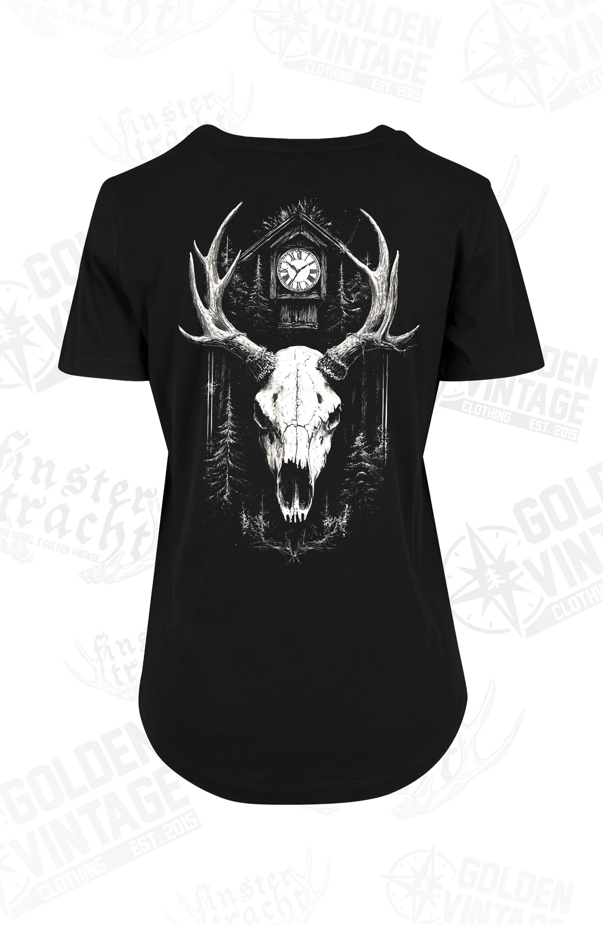 Damen T-Shirt "Hirschschädel"
