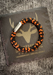 Segeltau Armband "Southside Orange/Schwarz"